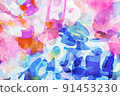 Abstract beautiful elegant watercolor texture 91453230
