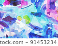 Abstract beautiful elegant watercolor texture 91453234