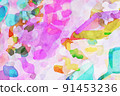 Abstract beautiful elegant watercolor texture 91453236