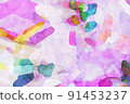 Abstract beautiful elegant watercolor texture 91453237
