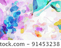 Abstract beautiful elegant watercolor texture 91453238