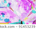 Abstract beautiful elegant watercolor texture 91453239