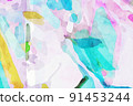 Abstract beautiful elegant watercolor texture 91453244