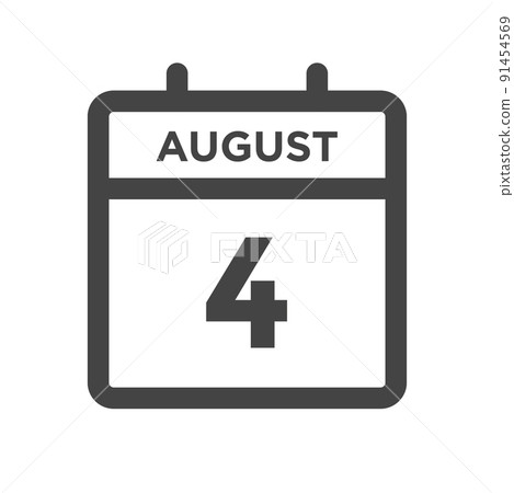 August 4 Calendar Day or Calender Date for Deadlines or Appointment August 4 Calendar Day or Calender Date for Deadlines or Appointment 91454569