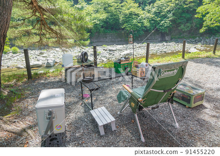 [Minimum solo camp at the auto campsite] 91455220