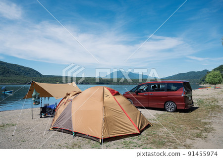 Summer leisure / lakeside auto campsite Summer leisure / lakeside auto campsite 91455974