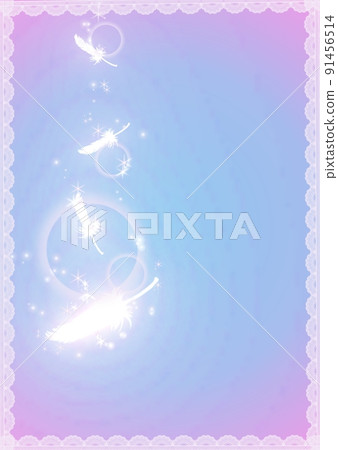 Feeling that shining feathers are falling Light blue pink Feeling that shining feathers are falling Light blue pink 91456514