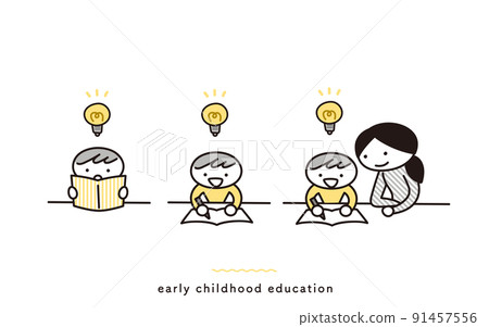 Illustration set for children's books and study 91457556