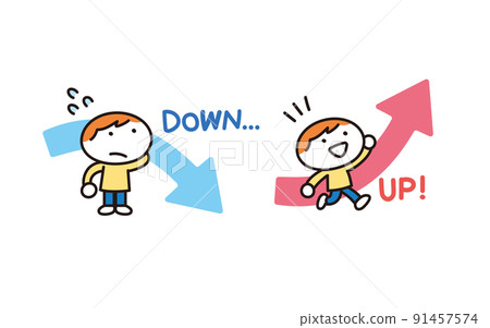 與提高和降低兒童成績相關的插圖集 91457574