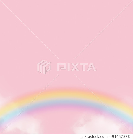 Rainbow and sky material 91457878