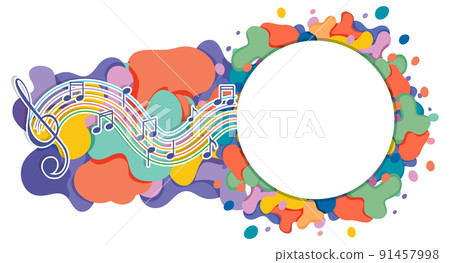 Blank banner with music theme Blank banner with music theme 91457998