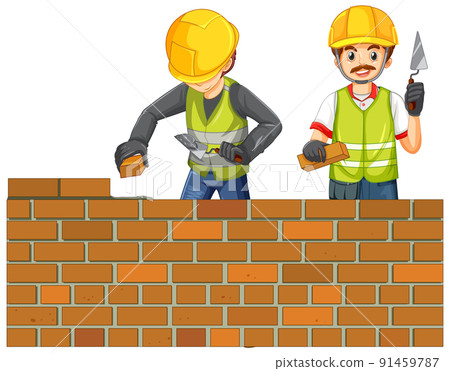 Construction worker cartoon character Construction worker cartoon character 91459787