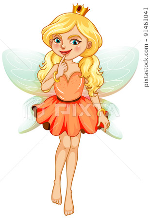 Beautiful fairy girl cartoon character 91461041