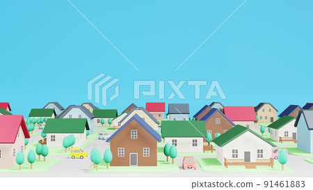 3D城市景觀背景素材 3D城市景觀背景素材 91461883