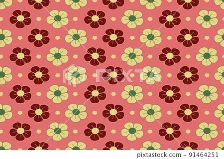 Daisies seamless pattern 91464251