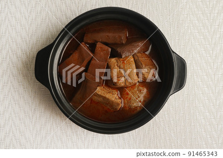 Mala duck blood, mala stinky tofu, mala tofu, duck blood Mala duck blood, mala stinky tofu, mala tofu, duck blood 91465343