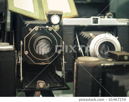 Old Camera Vintage Collectable Photographer object Old Camera Vintage Collectable Photographer object 91467259