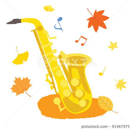 Autumn of art and saxophone Autumn of art and saxophone 91467975
