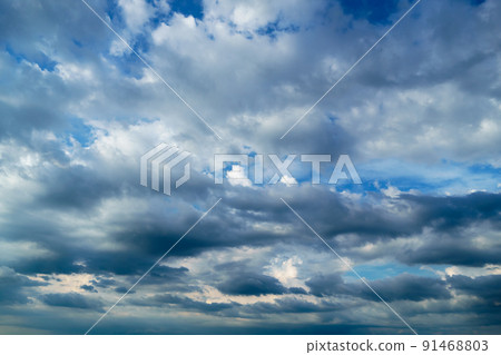 background of dark dramatic sky with stormy clouds background of dark dramatic sky with stormy clouds 91468803
