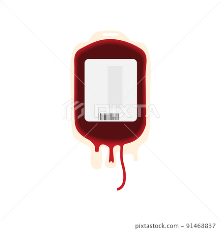 Donate blood bag on white background vector illustration Donate blood bag on white background vector illustration 91468837