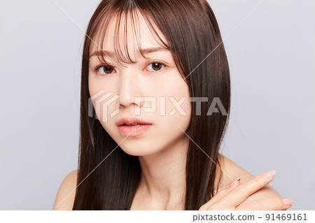 美麗年輕的日本女人 91469161