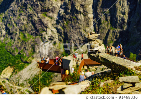 Trollstigen viewpoint in Norway 91469336