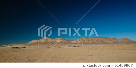 Abstract Rock formation at Tegharghart in Tassili nAjjer national park, Algeria 91469907