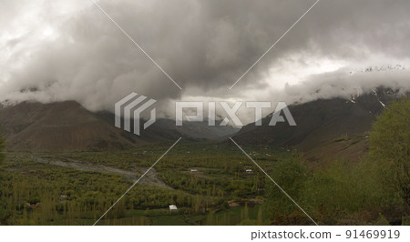 Panorama of Yasin Valley, Gilgit-Baltistan Province Pakistan 91469919