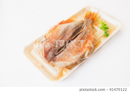 Open dried red fish Open dried red fish 91470122