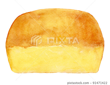 Taiwan castella watercolor illustration 91471422