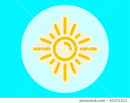 Vector icon. Illustration on a theme Light and heat source 91472323