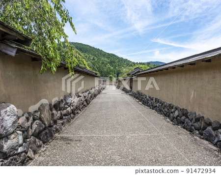 Ruined Valley Asakura ruins Restoration townscape Ruined Valley Asakura ruins Restoration townscape 91472934