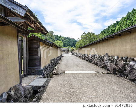 Ruined Valley Asakura ruins Restoration townscape Ruined Valley Asakura ruins Restoration townscape 91472935