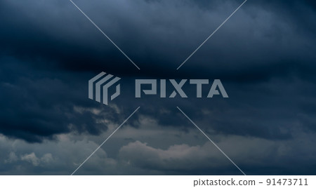 beautiful dark dramatic sky with stormy clouds before the rain or snow beautiful dark dramatic sky with stormy clouds before the rain or snow 91473711