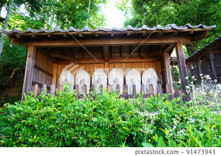 Taichoji Temple Rokujizo, a temple built by Taicho Daishi on the fabric 91473943