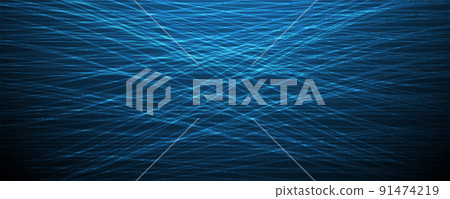 Neural network concept. Connected cells with links. High technology process. Abstract background 91474219