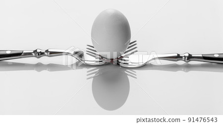 Concept for advertising eggs as healthy food with different cooking variations 91476543