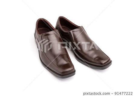 New men leather shoe (black color) isolated on white 91477222