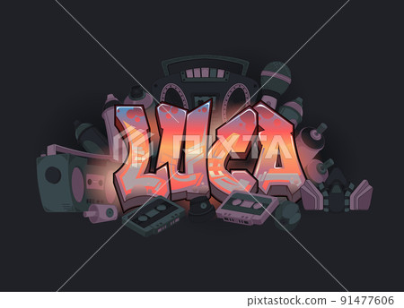 Graffiti Styled Urban Street Art Tagging Design - Luca 91477606