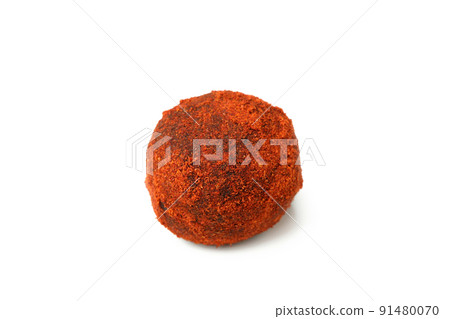 Sweet truffle isolated on white background, close up 91480070