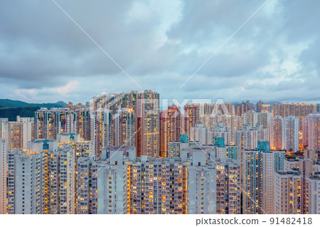 The Hang Hau district in Tseung Kwan O,  hk 30 April 2022 91482418