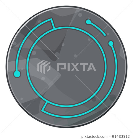Frame _ circle that imaged the pattern of the ruins where civilization developed 91483512