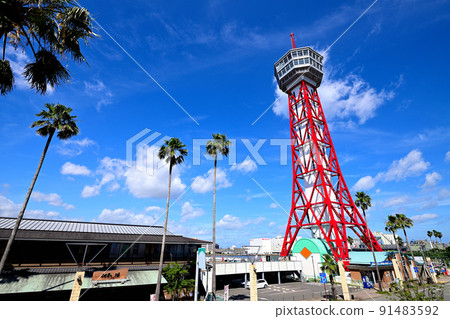 福岡市博多港塔的風景 91483592