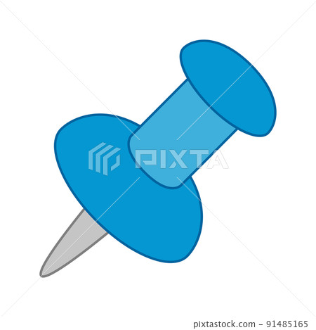 Push Pin isolated on white background 91485165