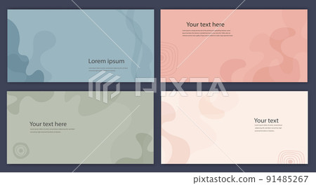 Creative modern layout template set in minimalist style with curved shapes.Set poster copy space.Backgrounds banner leaflet covers or web pages with trendy colors for corporate identity Creative modern layout template set in minimalist style with curved shapes.Set poster copy space.Backgrounds banner leaflet covers or web pages with trendy colors for corporate identity 91485267
