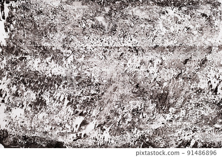 Abstract black white texture on white paper 91486896
