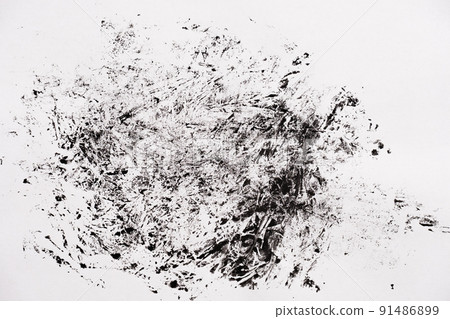 Abstract black white texture on white paper like a marble Abstract black white texture on white paper like a marble 91486899