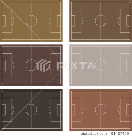 Illustration material Soil ground soccer court vector Illustration material Soil ground soccer court vector 91487469