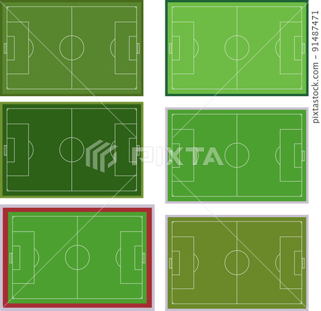 Illustration material Lawn ground soccer court Vector Illustration material Lawn ground soccer court Vector 91487471