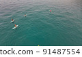 Paddle boarding on the Lake Tahoe 91487554